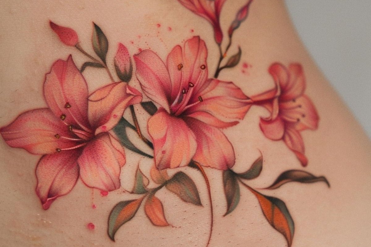 Тату-эскизы лилии