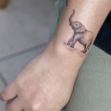 Тату эскизы слон