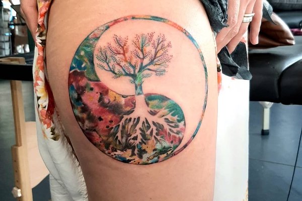 Тату инь-ян