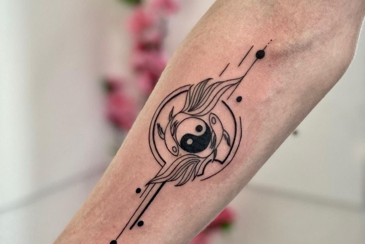 Тату эскизы инь-ян