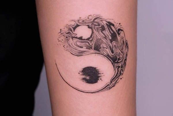 Тату эскизы инь-ян