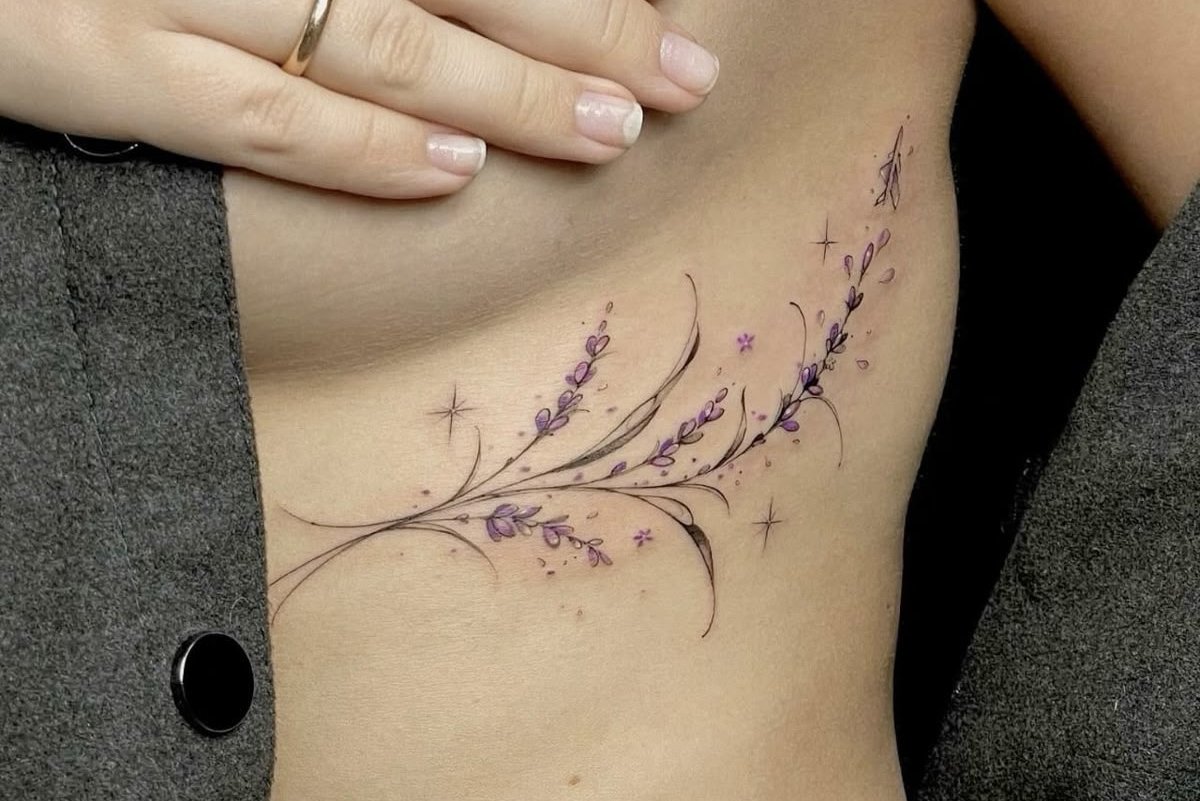 тату лаванда