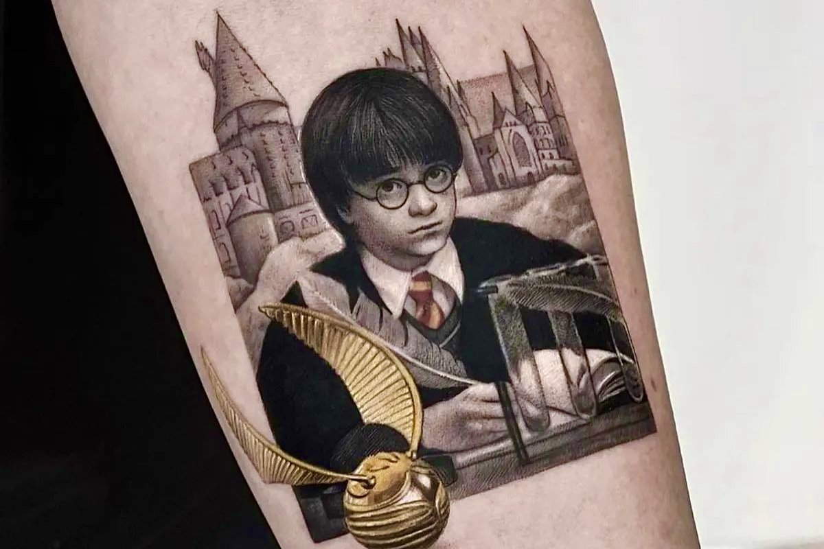 тату Гарри Поттер
