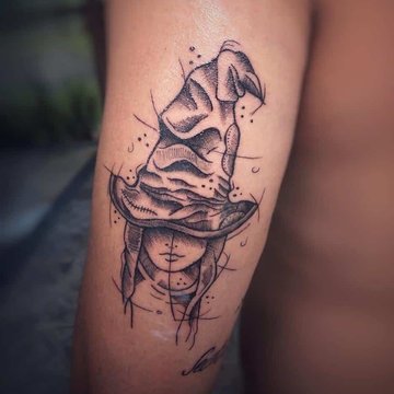 тату в стиле Гарри Поттера