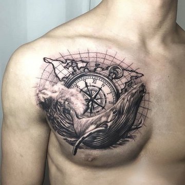 тату компас