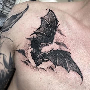 Тату летучей мыши