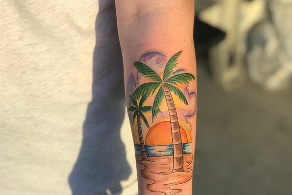 Тату пальма