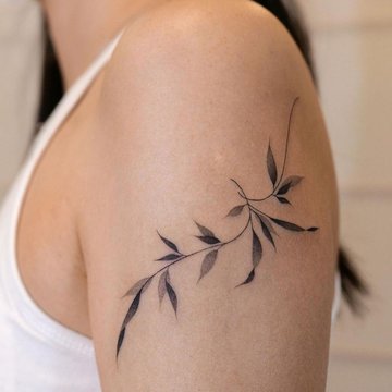 Тату веточка