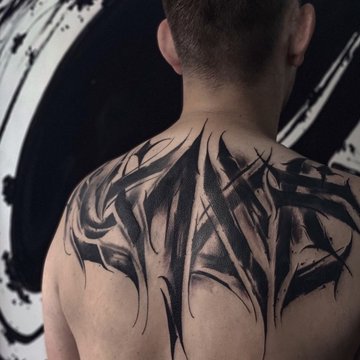 Мужские тату на спине