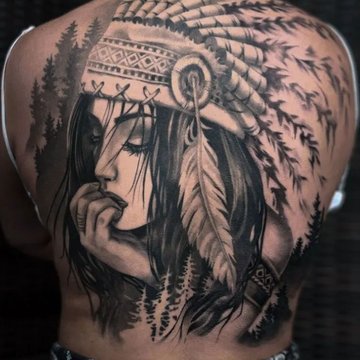 Чоловічі тату на спині