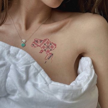 тату с вышиванкой