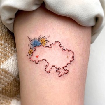 тату географічна карта України