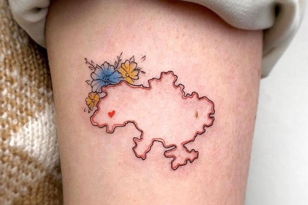 тату карта Украины