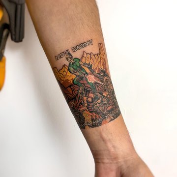 Мужские патриотические тату