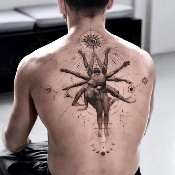 Чоловічі тату на спині