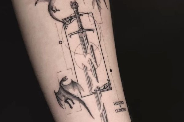татуювання за мотивами "Гри престолів"