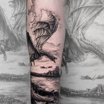 татуювання за мотивами "Гри престолів"