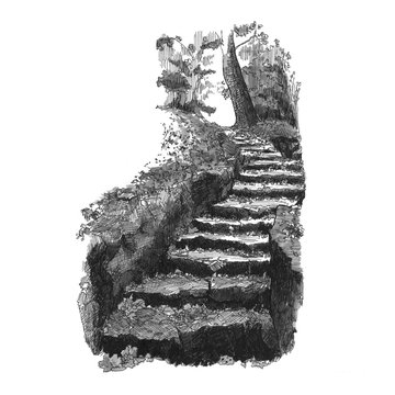 Тату-ескіз сходи