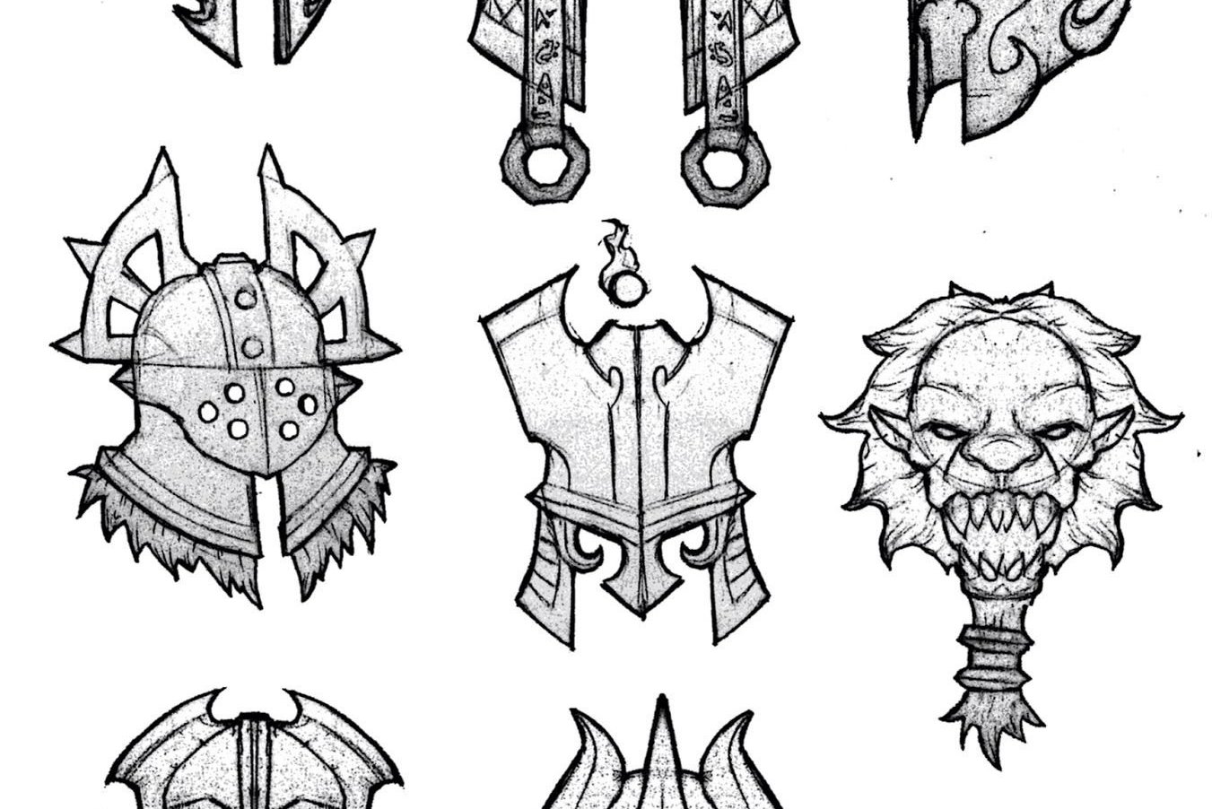 Тату ескізи обладунки