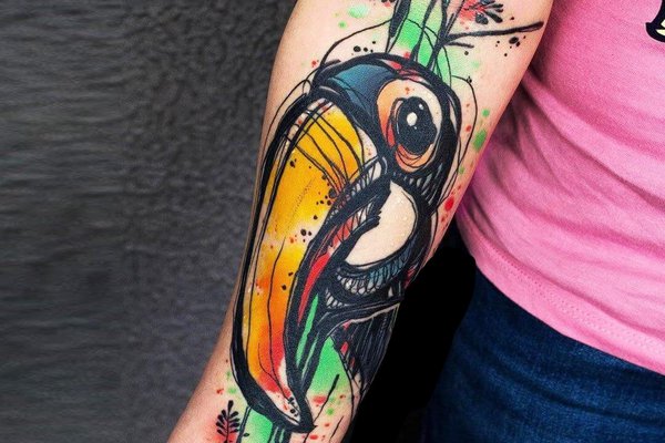 Тату - эскизы тукан