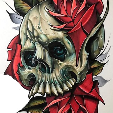 Тату эскизы нью скул