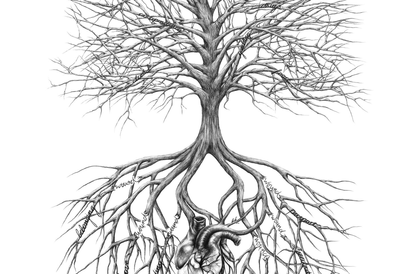 Тату ескізи дерево