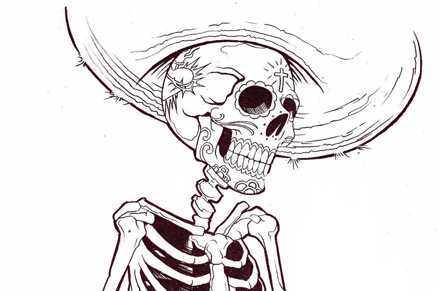 Тату-ескізи "Скелет"