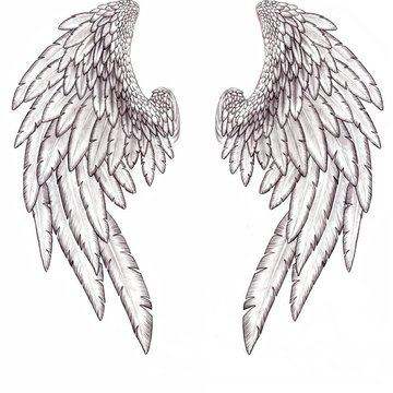 Тату эскизы крыльев