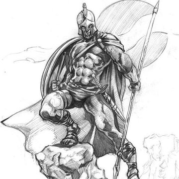 Тату-ескізи "Спартанець"