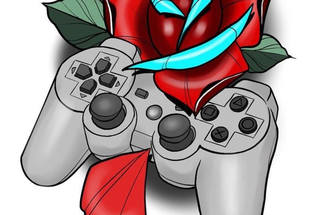 Тату-эскиз джойстик