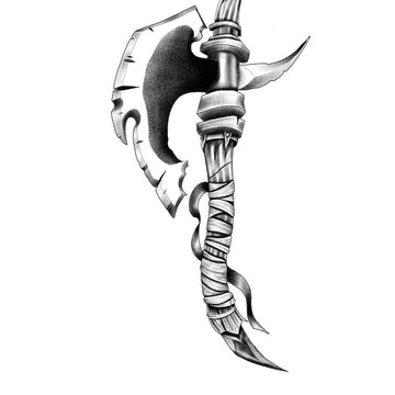 Тату-ескізи "Сокира"