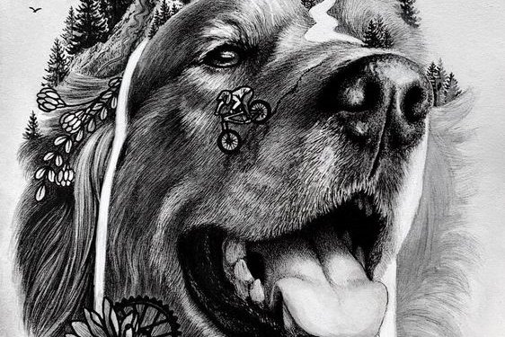 Тату ескізи "Собака"