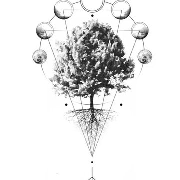 Тату ескізи дерево