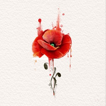 Тату эскизы мак