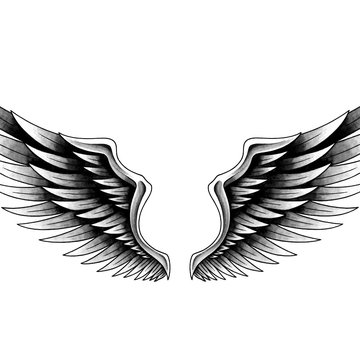 Тату эскизы крыльев