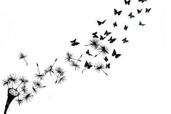 Тату ескізи кульбаби