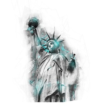 Тату-эскизы "статуя Свободы"