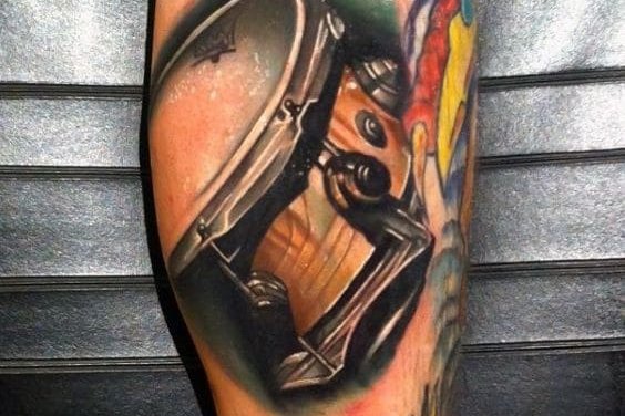 Тату-эскиз барабан