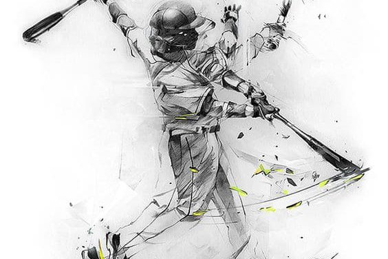 бейсбольная бита эскиз