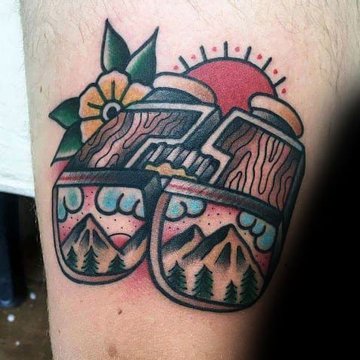 тату бинокль