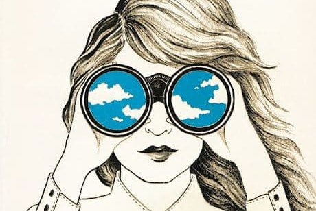 эскиз бинокль