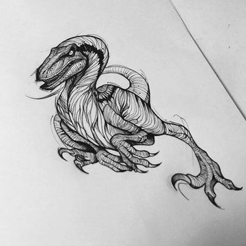 Тату-эскизы динозавр