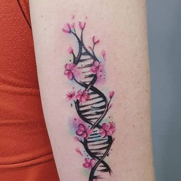 Тату ескіз ДНК