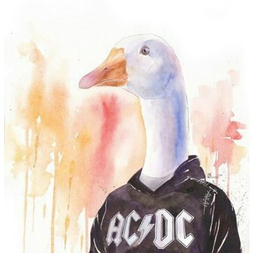 Тату-эскиз гусь