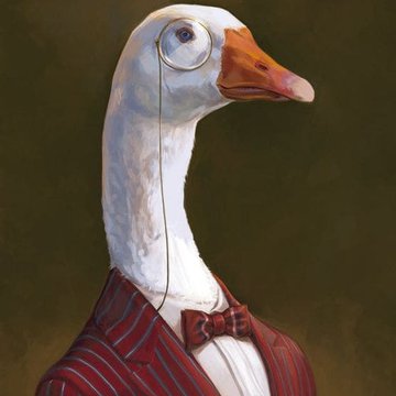 Тату-эскиз гусь