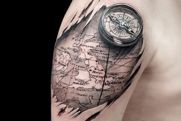 Тату-ескіз мапа