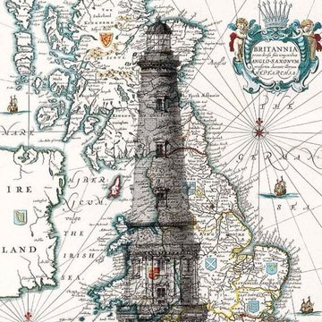 эскиз для татуировки карта