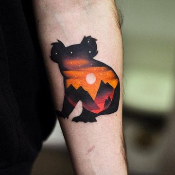 Тату-эскиз коала