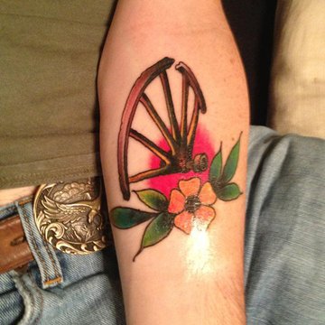 колесо татуировка