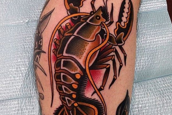 Тату-эскиз лобстер